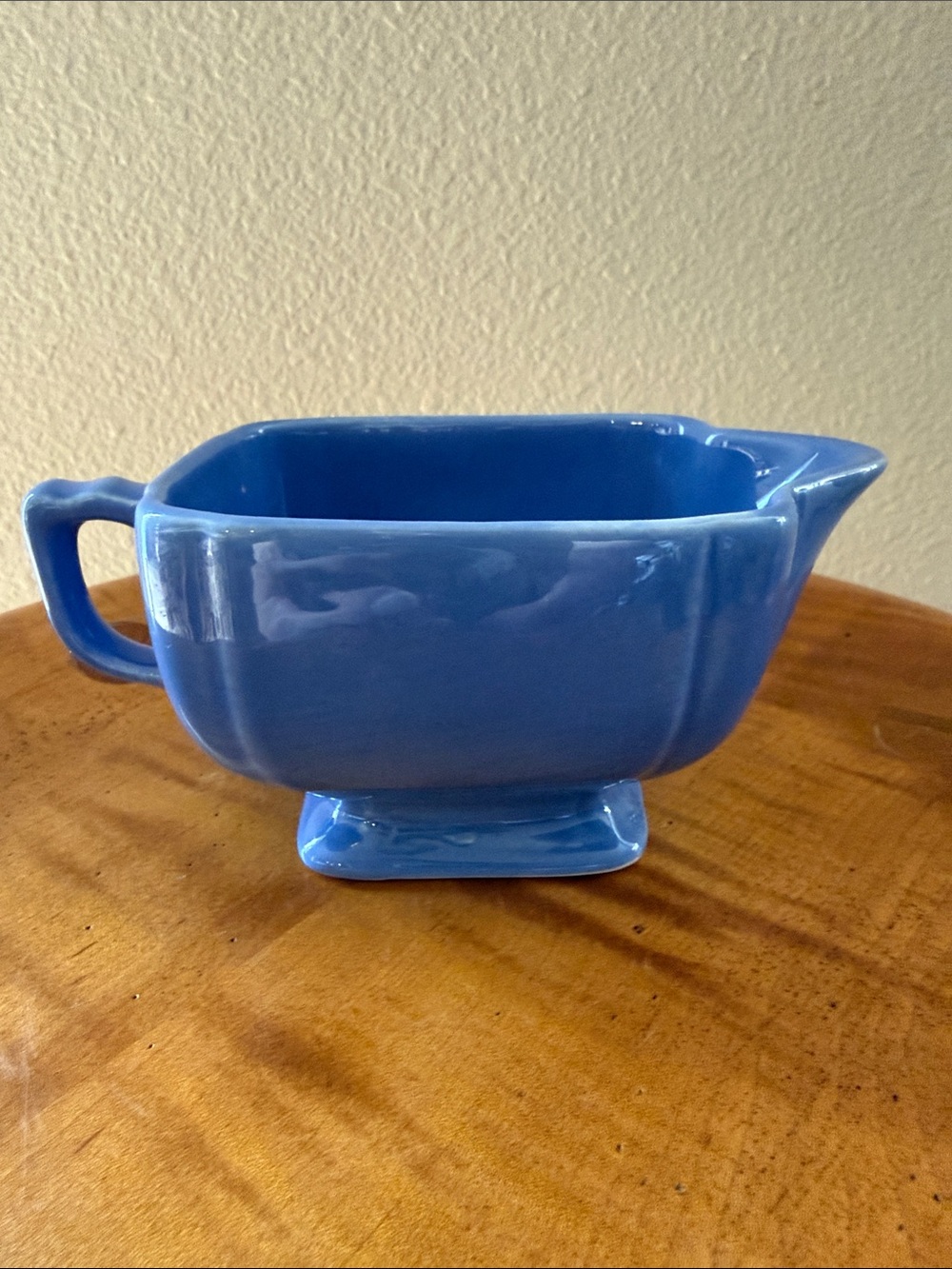 Vintage Mauve Blue Periwinkle Art Deco Homer Laughlin Riviera Creamer
